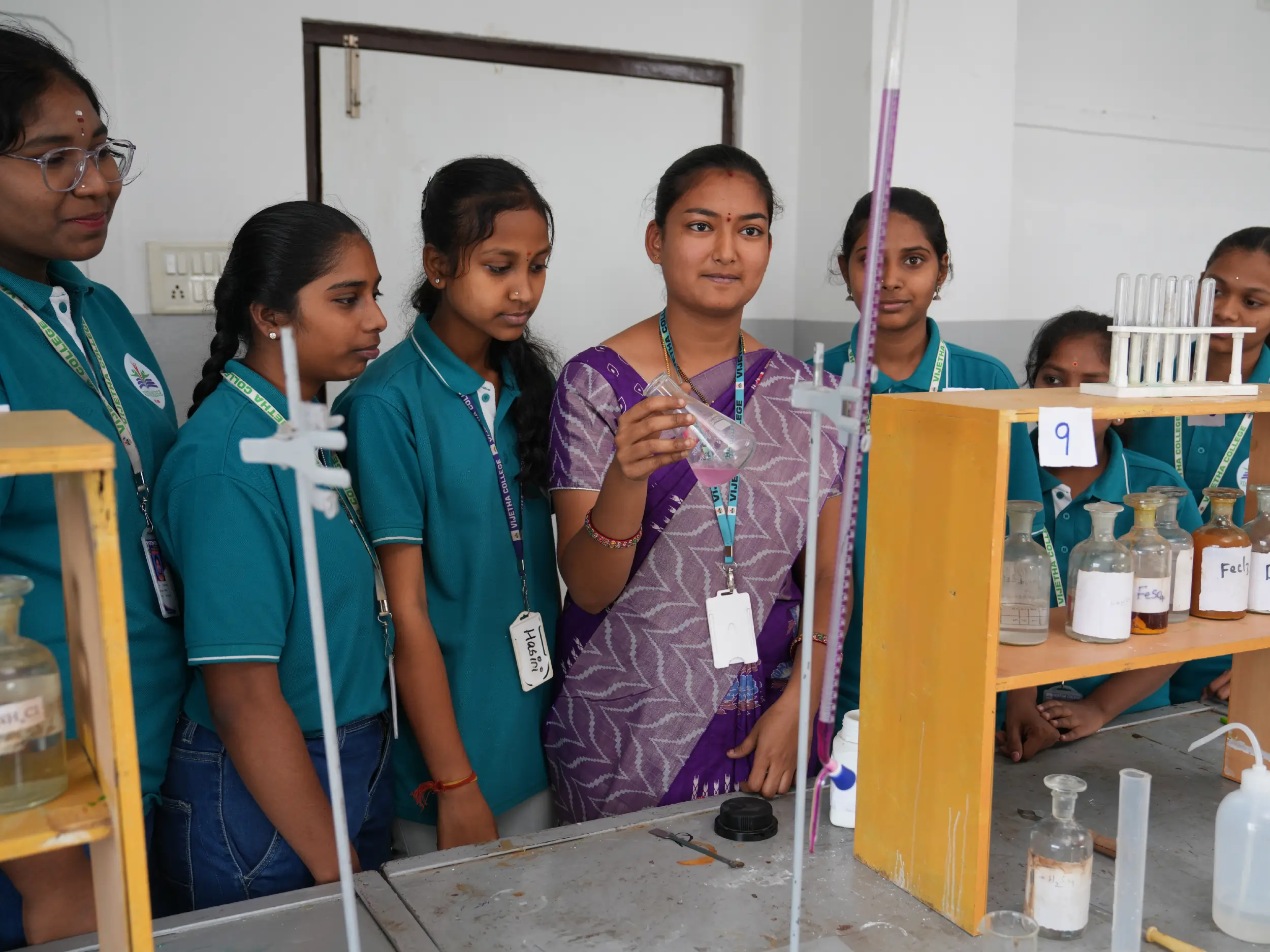 experienced faculty in Hyderabad junior college mentoring students classroom teaching