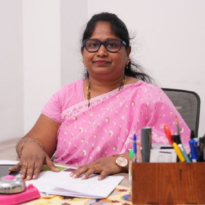 T Rachel Geetha principal Vijetha junior college for girls Miyapur Hyderabad education leader